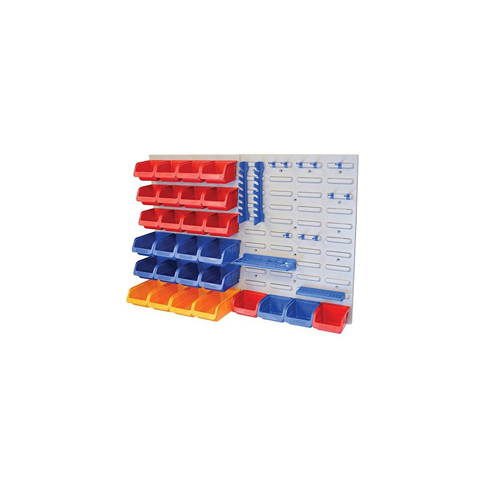 Faithfull FAIPAN43 Storage Bin Set with Wall Panels (43 Pieces)