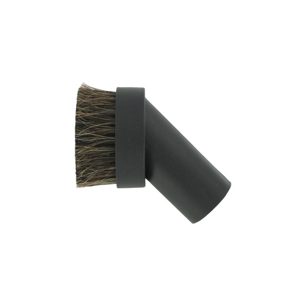 Universal 32 mm High Quality Universal Black Plastic Horsehair Round Dusting Brush