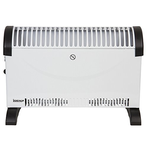 Igenix IG5200 Portable Freestanding Electric Convector Heater with Adjustable ThermostatIdeal for Home or Office, 2000 W, White