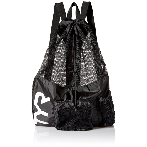 TYR TYR Alliance Big Mesh Mummy Backpack - Swimming Mesh Bag - Black