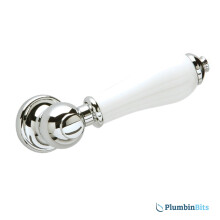 Heritage Chrome Plated & White Porcelain Vintage Cistern Lever CPC00