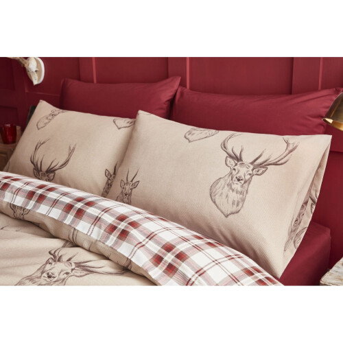 Catherine Lansfield Catherine Lansfield Stag Easy Care Double Duvet Set Multi 1