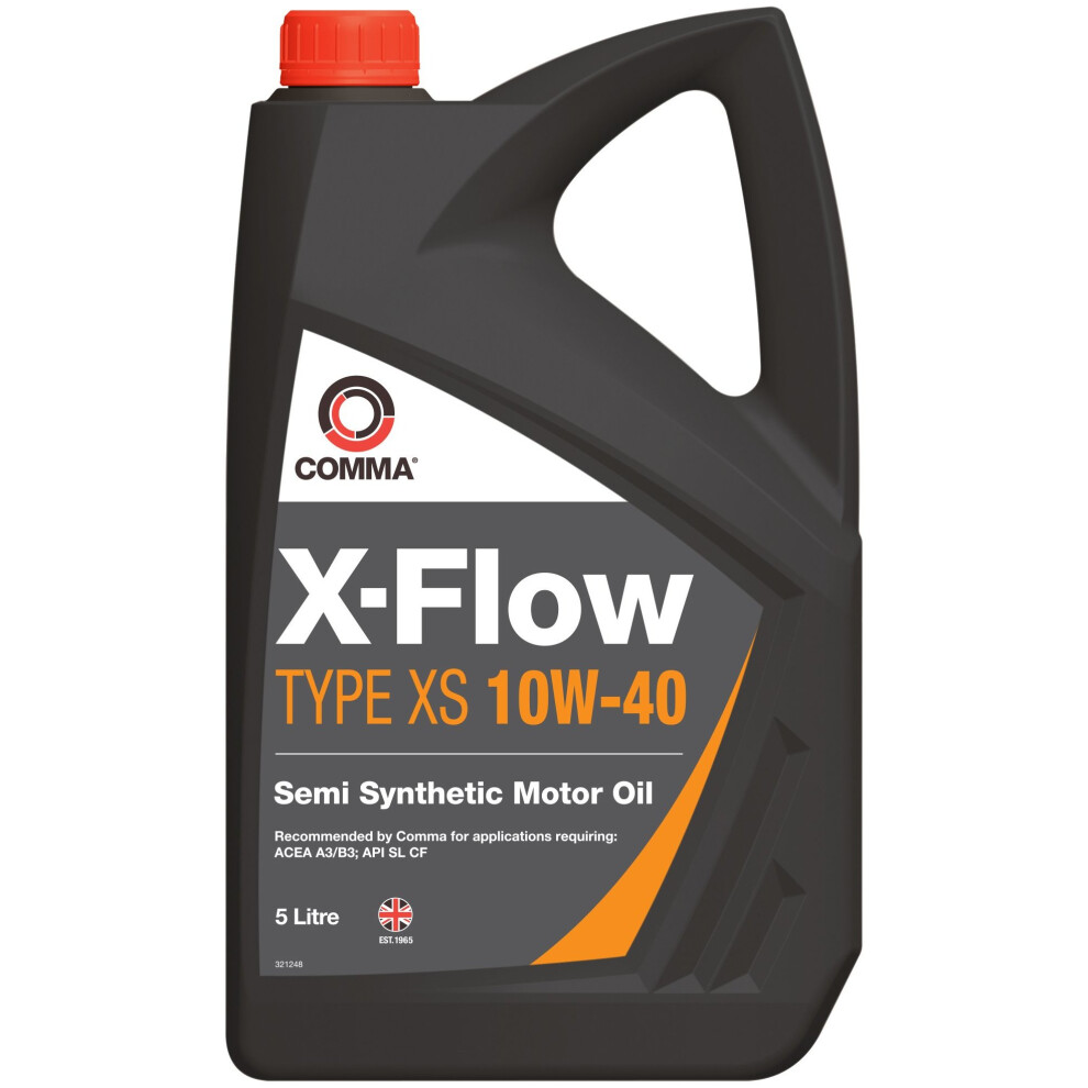 Comma XFXS5L X-Flow Type XS 10W40 Oil, 5 Litre