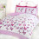 Art Flutter Butterfly Duvet Cover Set, Pink/White, Single 1