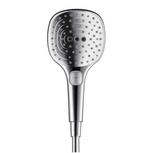 Hansgrohe hansgrohe Raindance Select E 120 water saving hand shower, 3 spray modes, 9 l/min, chrome 1