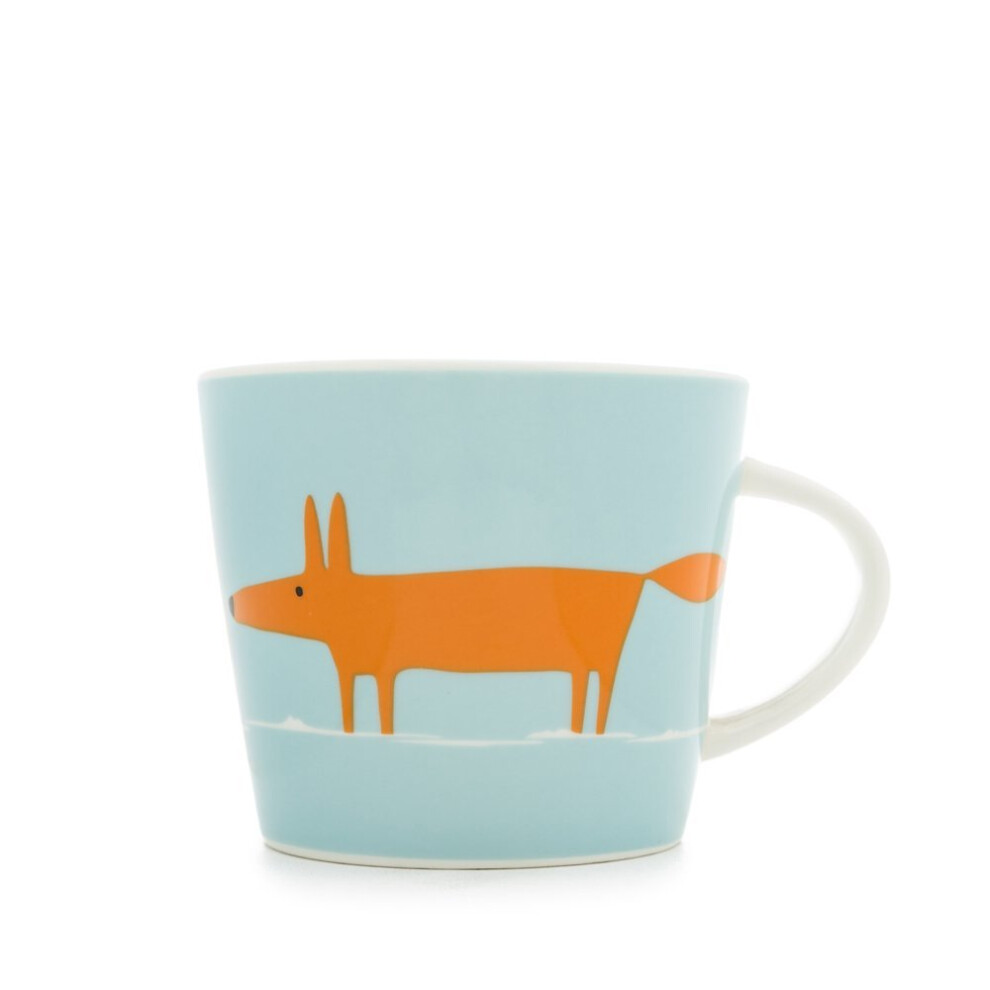 Scion Mr Fox Mug, 0.35L - Orange & Duckegg