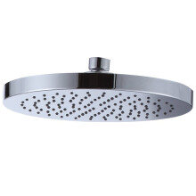 KES J201 Extra Large 8-Inch Drenching Rain Fall Shower Head Fixed Mount with Swivel 1/2 Metal Ball Connector, Polished Chrome
