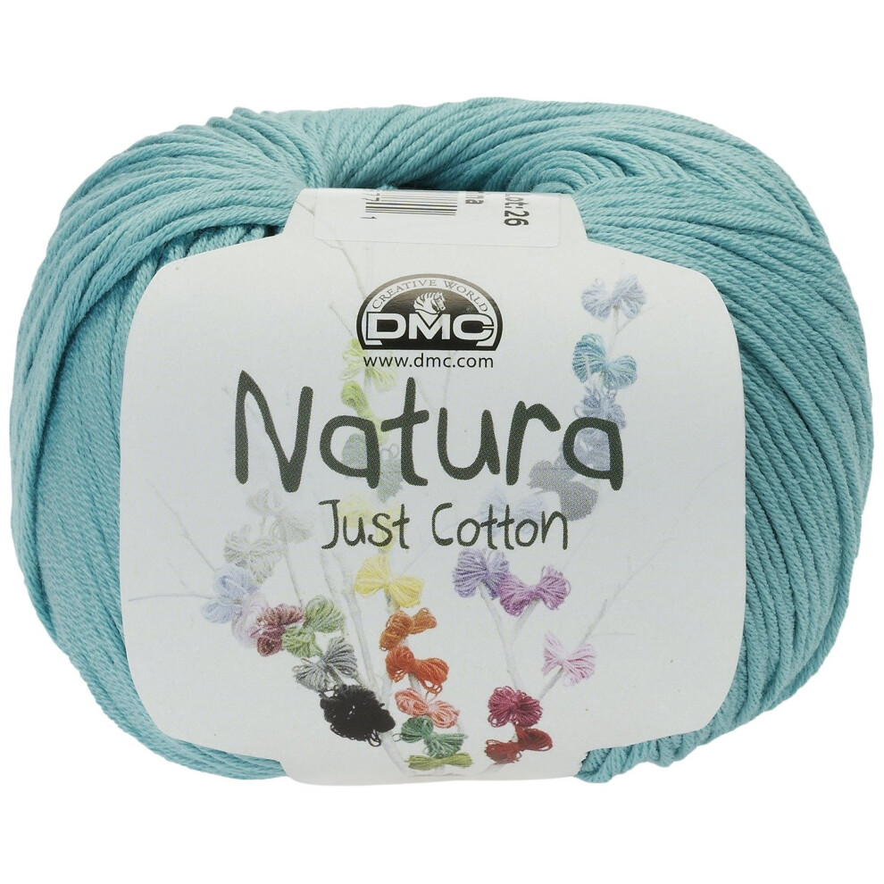 DMC Natura Yarn, 100 percent cotton, Aguamarina N25