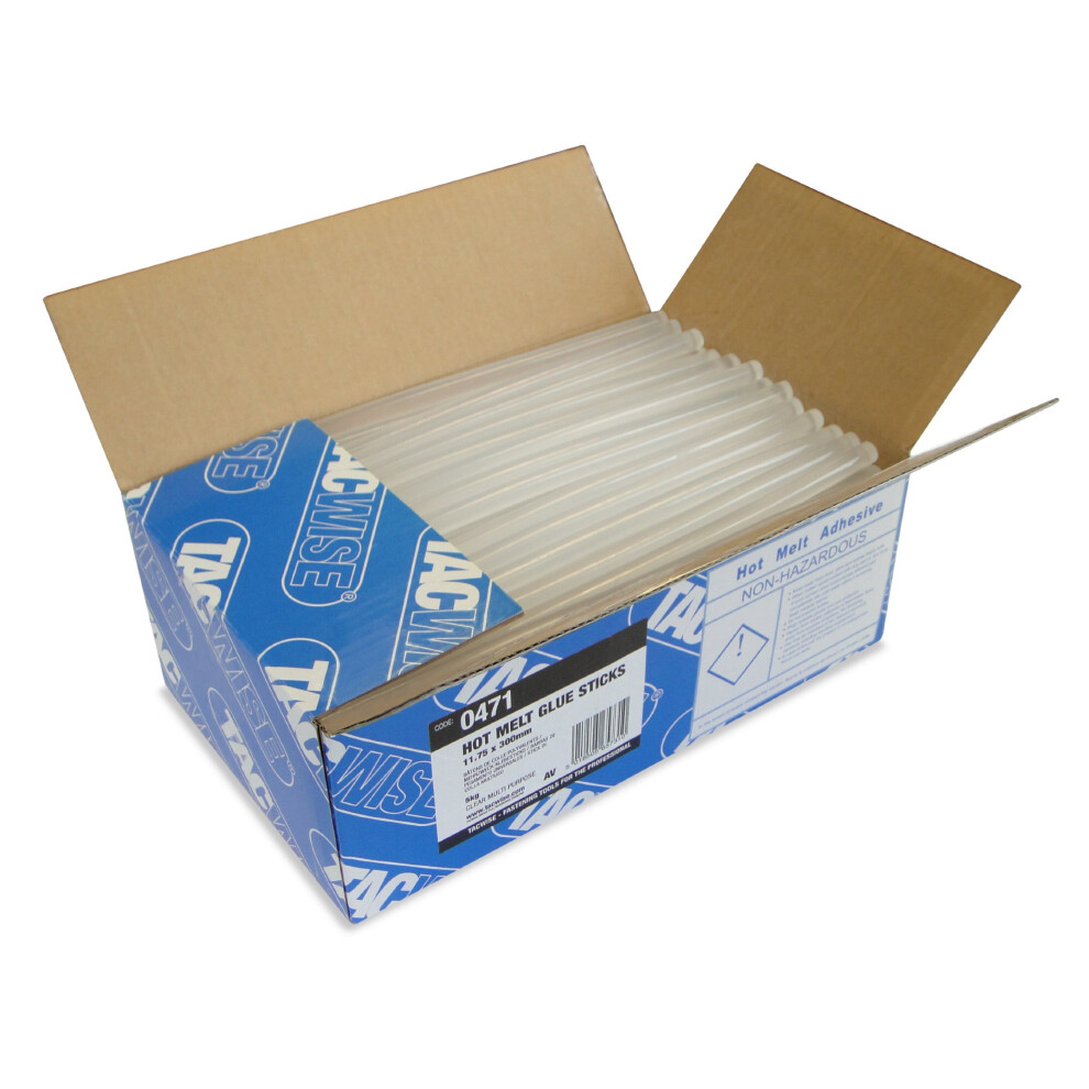 Tacwise Hot Melt Standard Glue Stick For Glue Gun - Clear (160 Pieces) 5018505657310