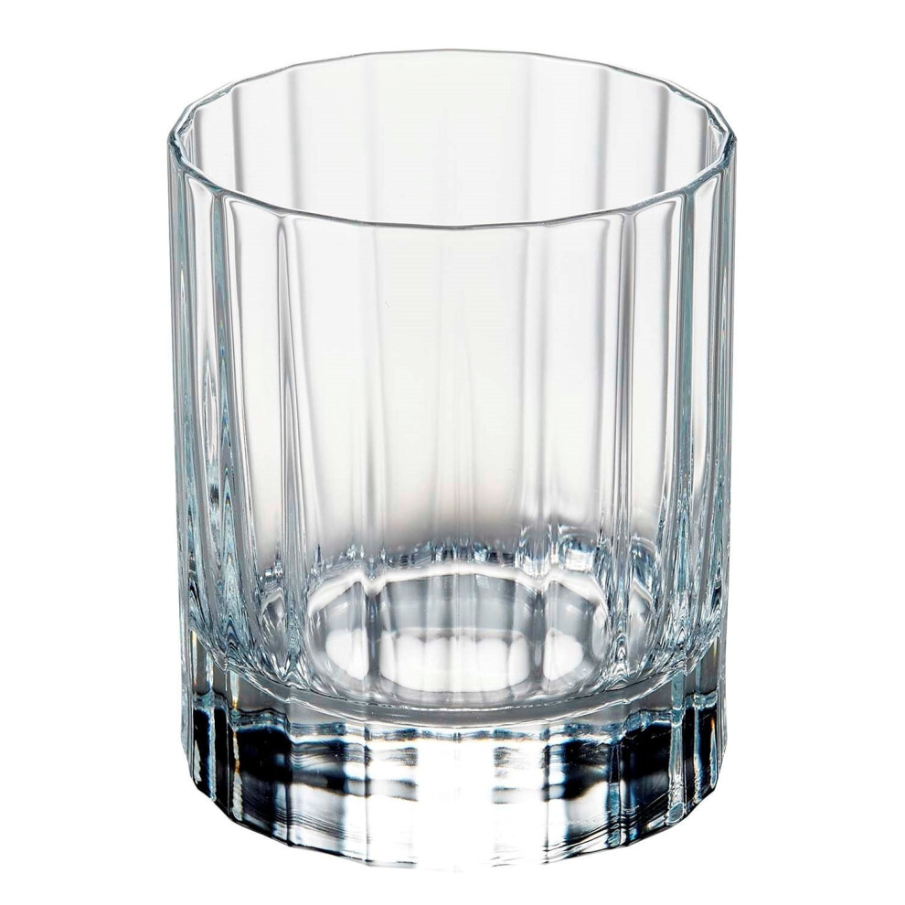 Luigi Bormioli 7540470 Bach Box of 6 Short, Clear Crystal Tumblers, 7.5 x 7.5 x 9 cm