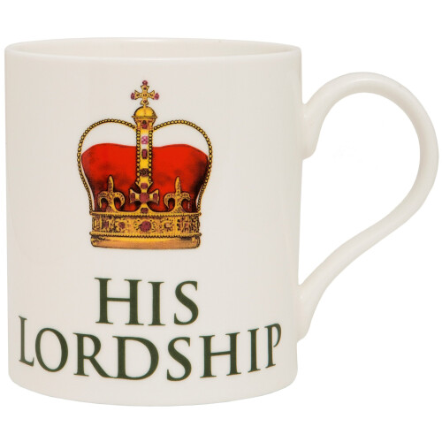 The Leonardo Collection His Lordship Novelty Gift Boxed Mug, White