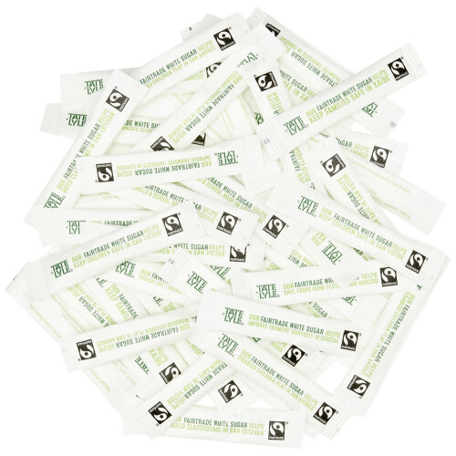 Fairtrade White Sugar Sticks (Pack of 1000) 1