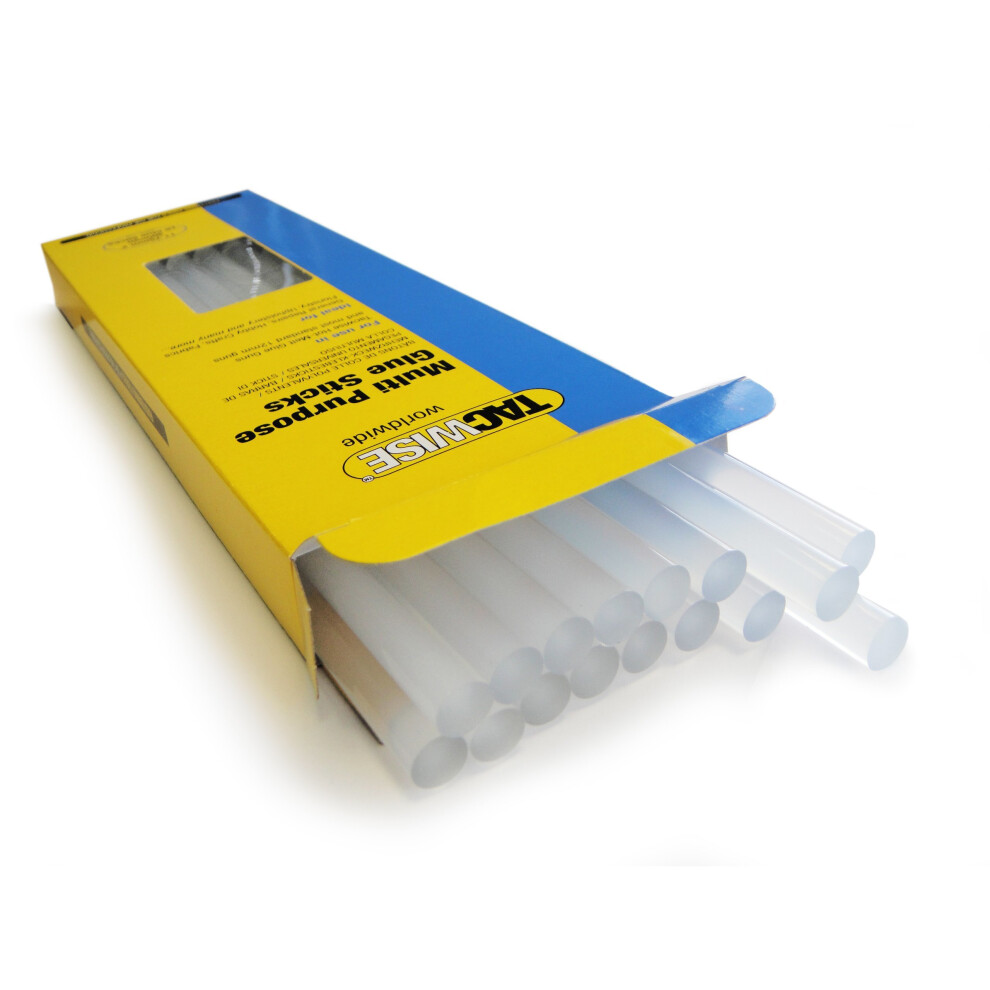 Tacwise Clear Hot Melt Glue Sticks for Glue Gun (Pack of 16)