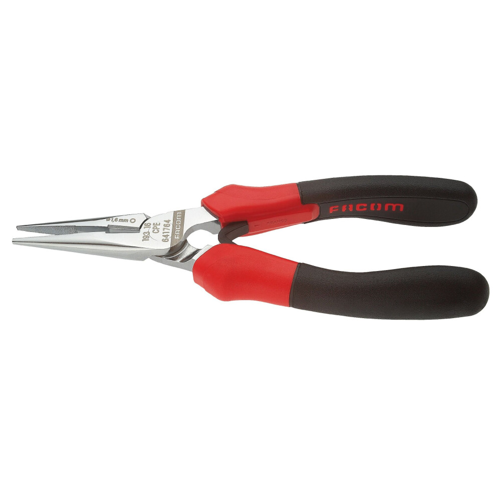 Facom SC.193.16CPE Straight Half-Round Long Nose Pliers