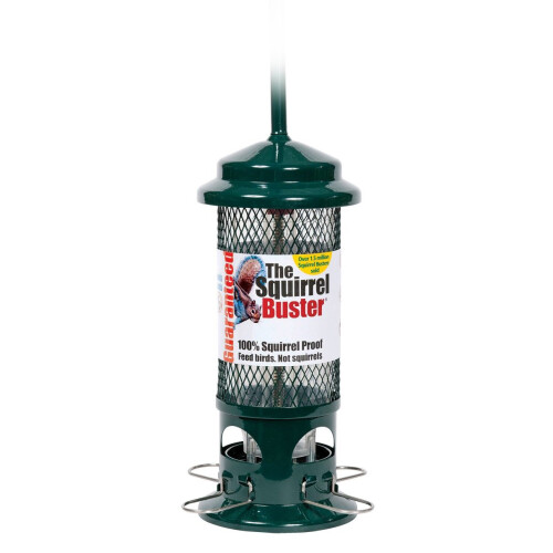 Jacobi Jayne Squirrel Proof Bird Feeder - Squirrel Buster - Marauders off! Guaranteed Squirrel and Large Bird Proof/Metal