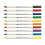 Edding e-4600 Permanent Fabric Pens with Rounded Tips 1 mm Set of 10 Assorted Colours 2