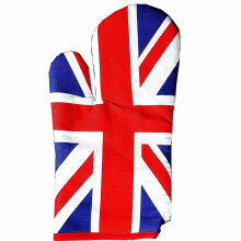 Oven Gauntlet - Union Jack, Single Oven Glove with Union Jack Print
