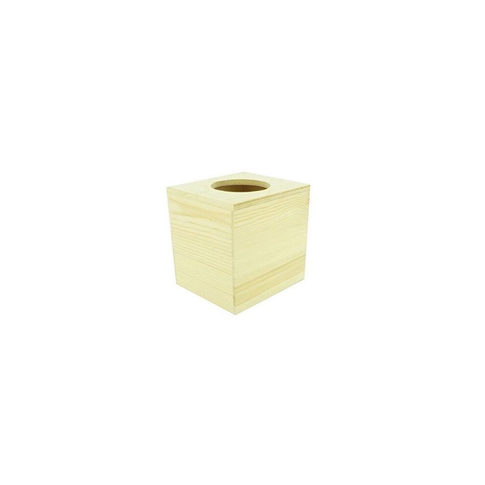 Artemio - Scatola Di Fazzoletti Di Erogazione (Legno, 14 X 13 X 13 Cm), Beige-image