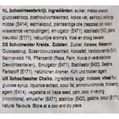 Van Vliet School Chalks Mint Liquorice 1 Kg 1