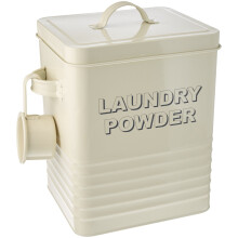 Lesser and Pavey 23 cm Home Sweet Home Laundry Powder Box, Cream