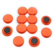 Magnet ExpertÂ® Medium Planning & Notice Board Magnets - Orange (1 Pack of 12)
