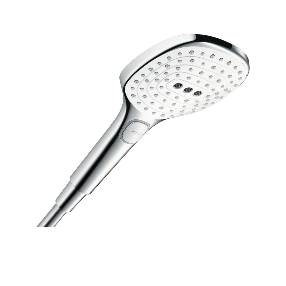 hansgrohe Raindance Select E 120 hand shower, 3 spray modes, white/chrome