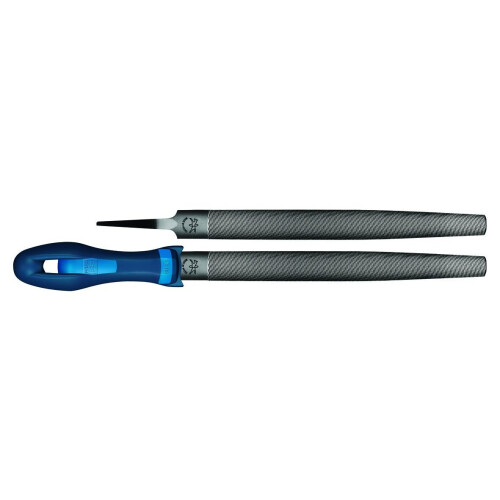 Pferd 11235208 Cut 3 Type Half-Round File, Silver/Blue, 200 mm