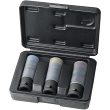 KS Tools 515.0990 SlimPOWER Alloy rim impact socket set, 3 pcs, 1/2"