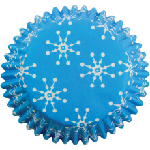 PME Snowflakes Paper Baking Cases for Cupcakes, Mini Size, Pack of 100
