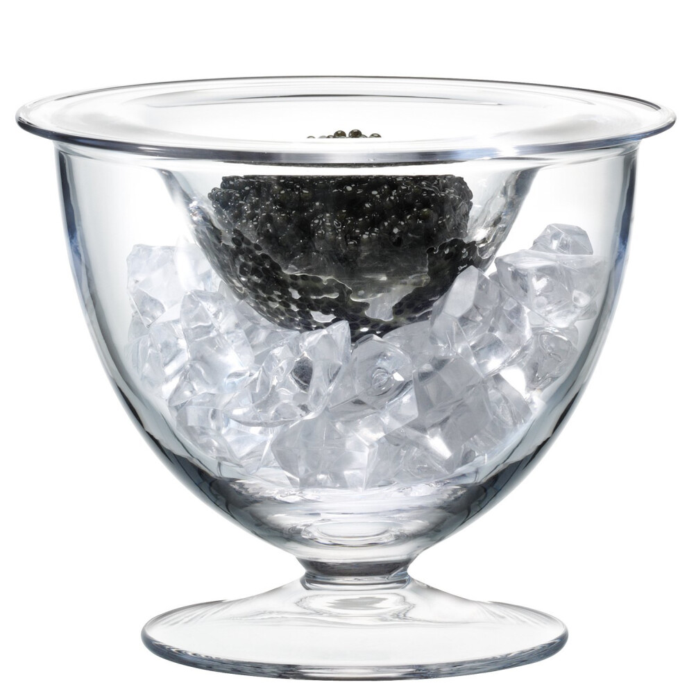 LSA International 14 cm Serve Caviar Set, Clear