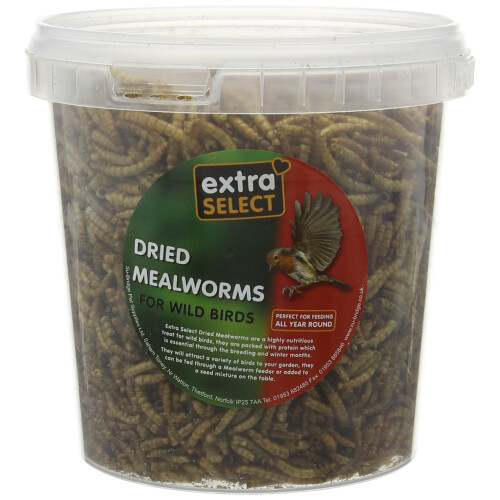 Extra Select Mealworms Tub 1ltr