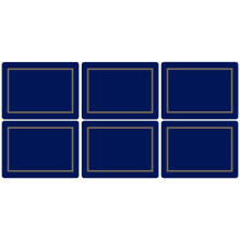 Pimpernel 30.5 x 23 cm MDF with Cork Back Classic Midnight Placemats, Set of 6, Multi-Colour