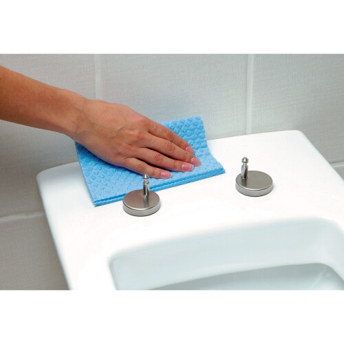 Euroshowers 86511 WHITE D SHAPE Soft Close Toilet Seat with Standard