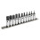Sealey Hex Socket Bit Set 11pc 1/4"Sq Drive Metric 2