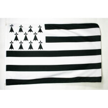 AZ FLAG BRITTANY FLAG 3' x 5' - FRENCH REGION OF BRETAGNE FLAGS 90 x 150 cm - BANNER 3x5 ft