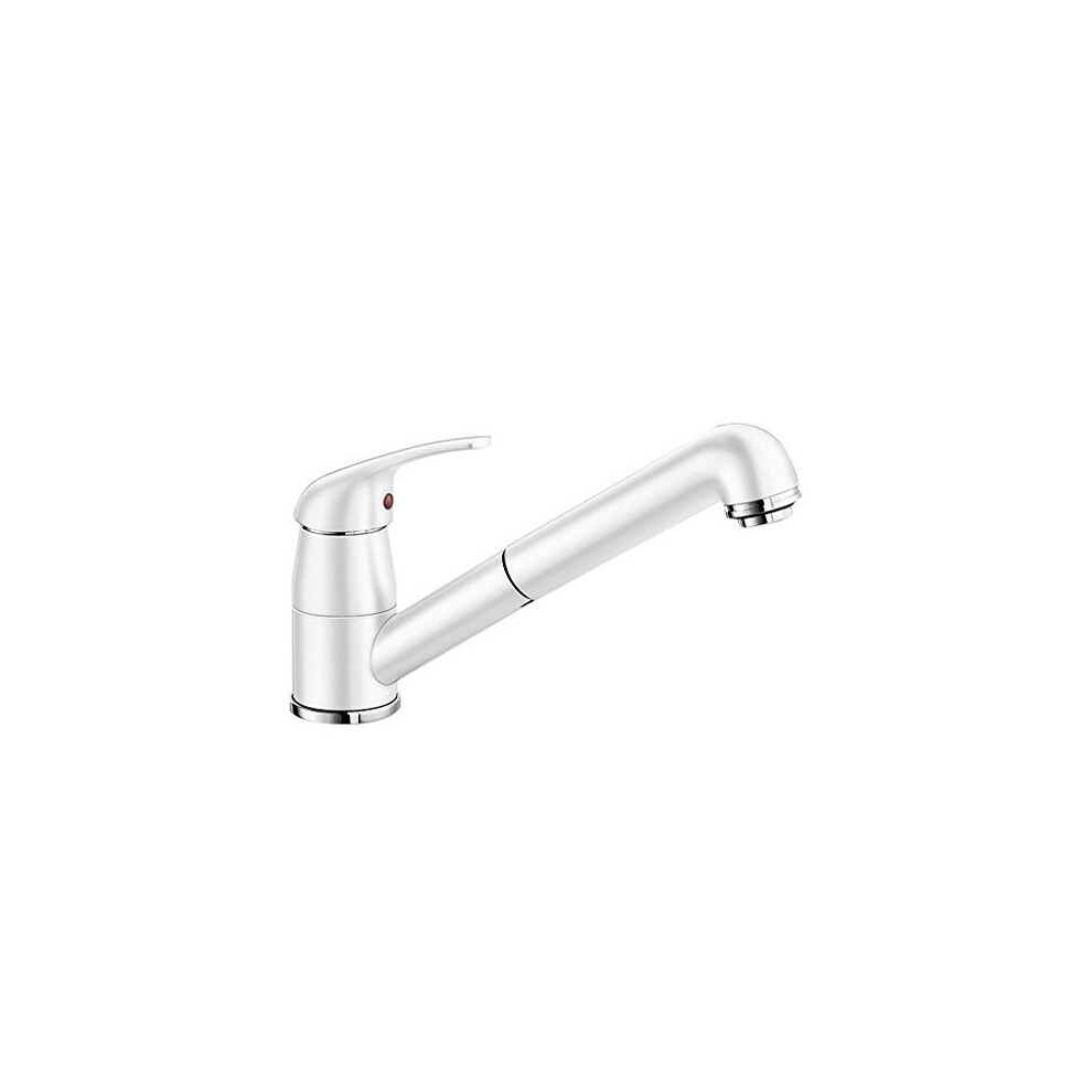 Blanco Daras Sink Kitchen Sink Tap Fitting, Chrome, High-Pressure, White, 517735