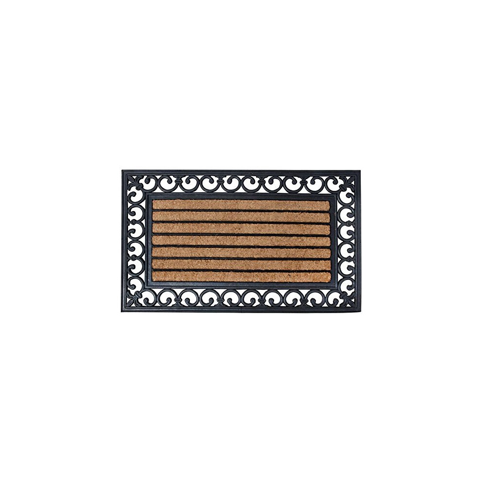 Esschert Design Rb108 75 x 45cm Rubber Doormat with Cocos and Coir