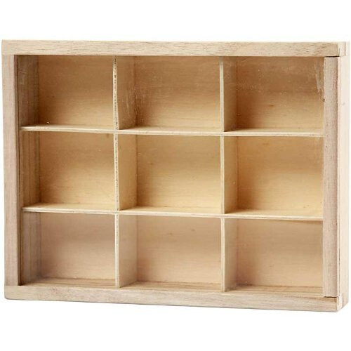 Creativ 1-Piece 17 x 13 cm Wooden Small Display Box Empress Tree 1