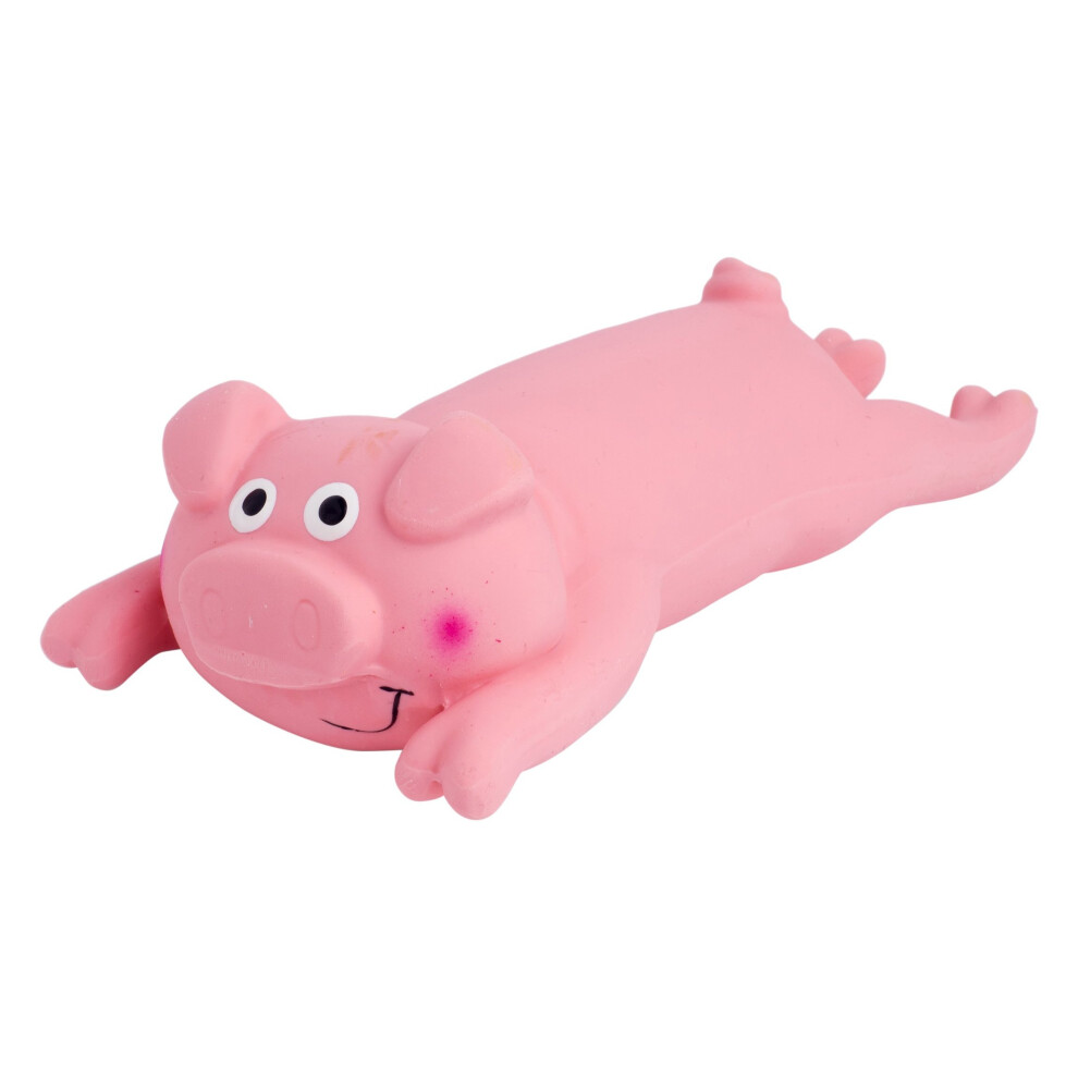 Petface Latex Lounging Pig Dog Toy