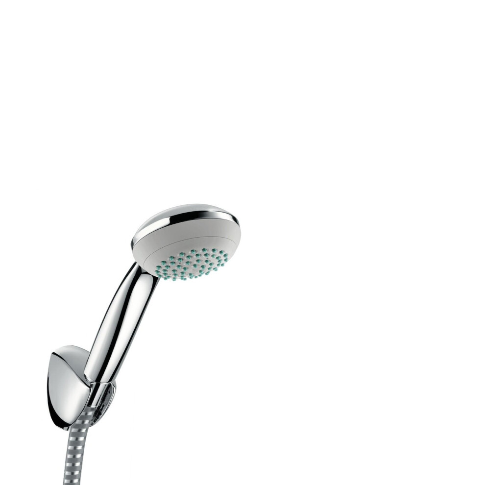 Hansgrohe Shower Head, 1.6 Meter Hose, and Holder Crometta 85 Porter Set Quickclean