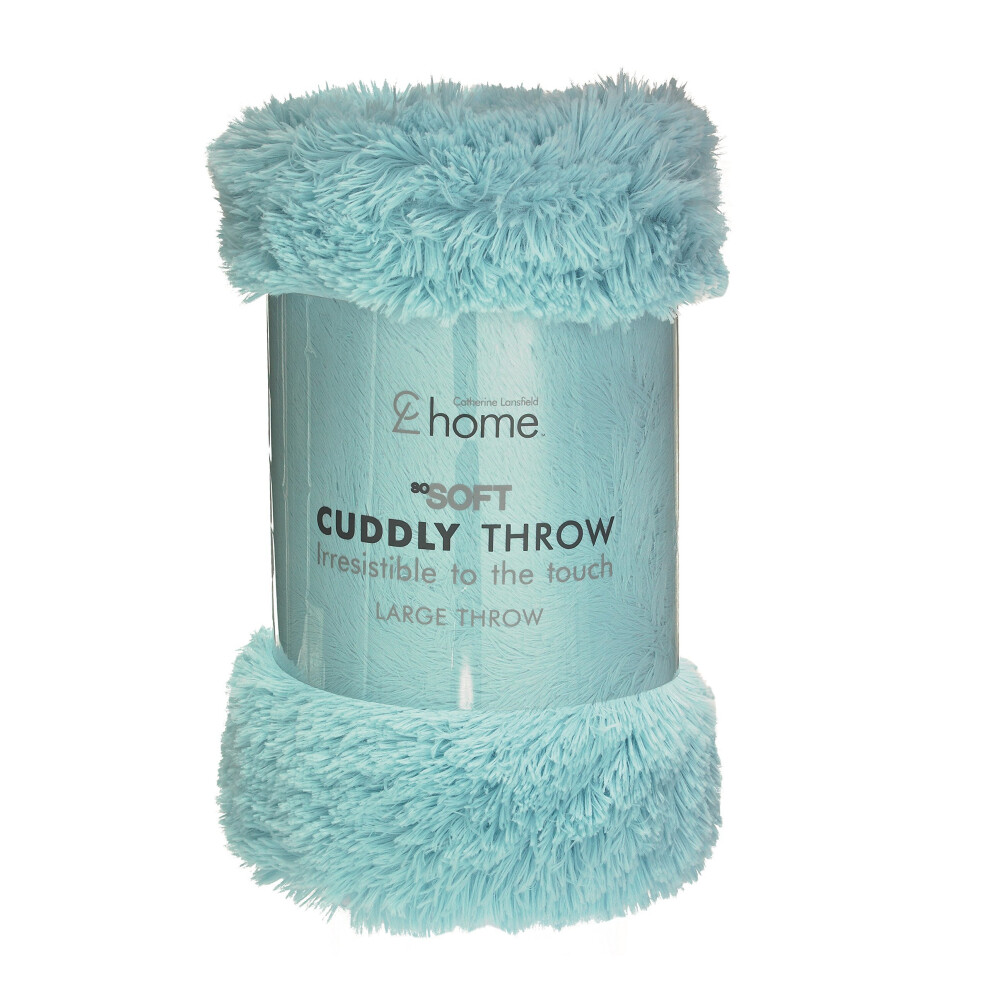 Catherine Lansfield Cuddly Throw Duck egg, 150x200cm
