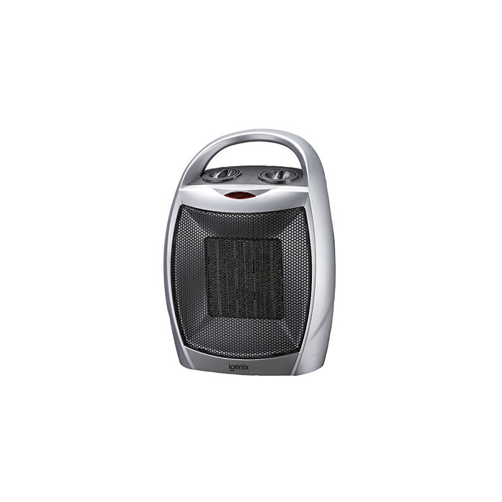 Igenix IG9030 Portable Ceramic Electric Fan Heater with 2 Heat Settings and Cool Fan Setting, Tip Over Safety Protection, Ideal for Small Rooms,...