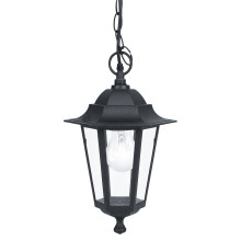 Eglo 22471Â E Laterna 4Â /1 Outdoor Pendant LightÂ E27Â Matte Black