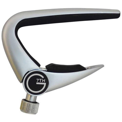 G7TH 529750 Newport Capodaster for Classic Guitar - Silver