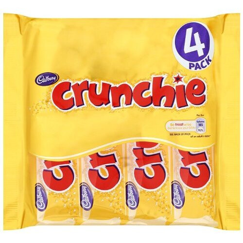 Cadbury Cadbury Crunchie 4 Bars (Pack of 5, Total 20 Bars)