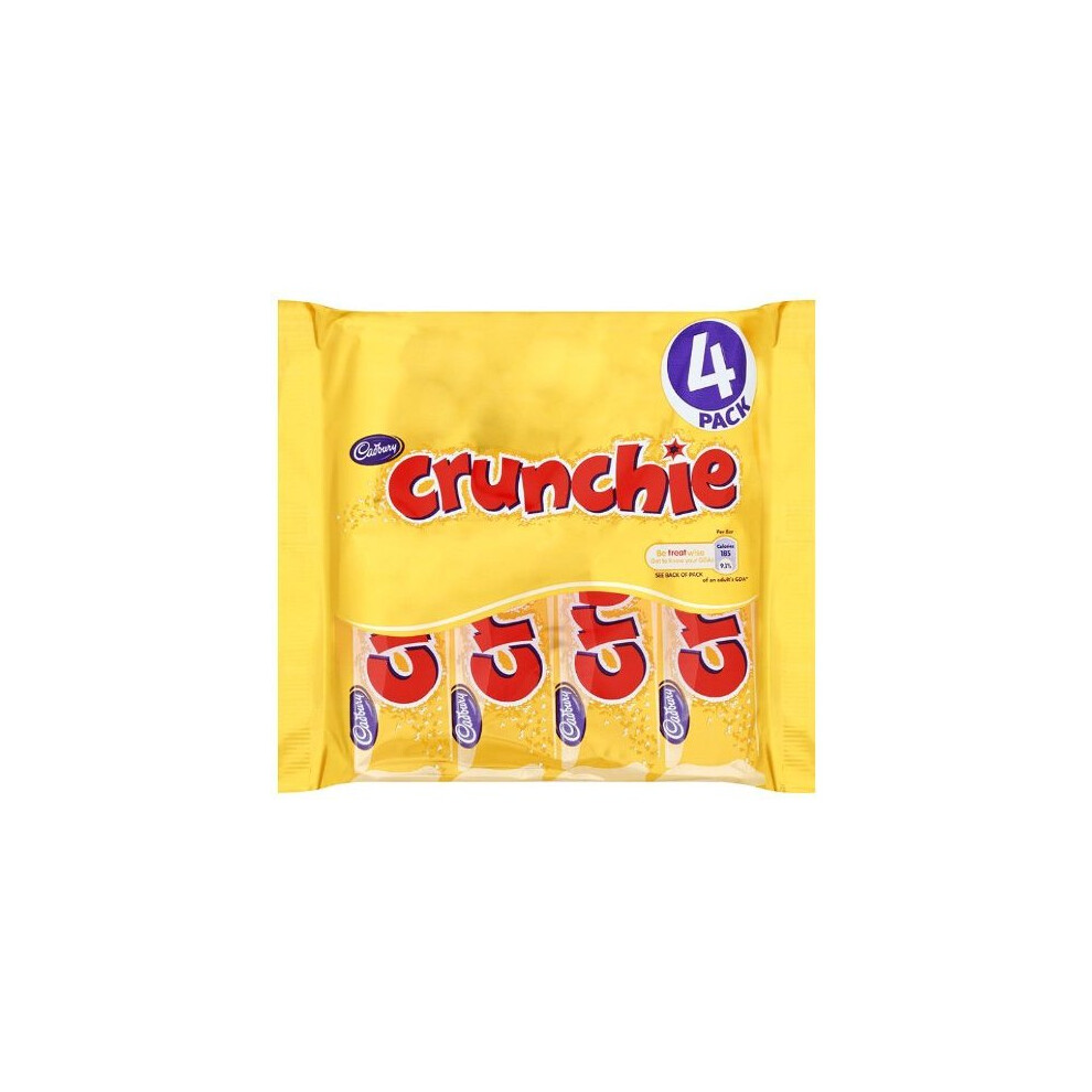 Cadbury Crunchie 4 Bars (Pack of 5, Total 20 Bars)