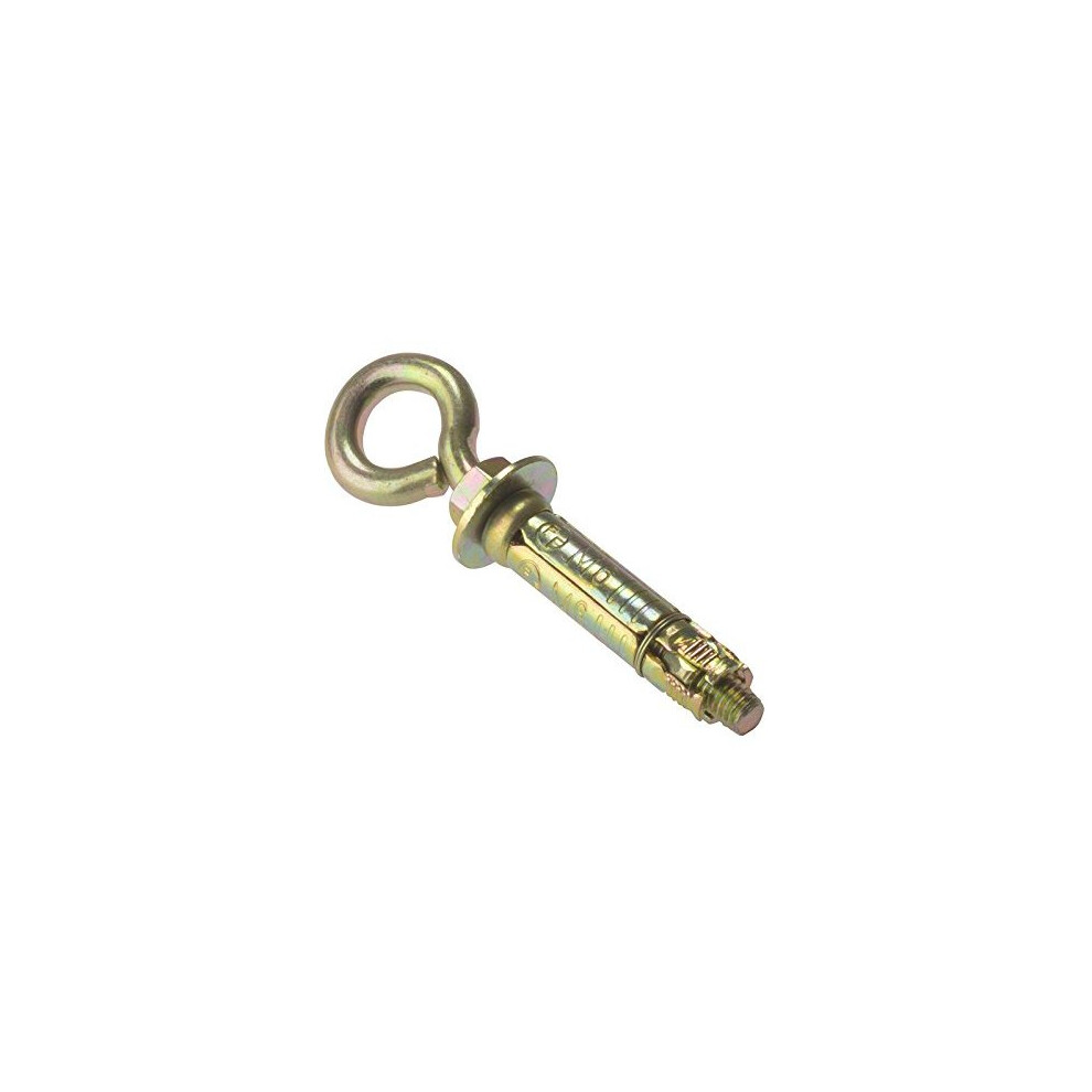 Forgefix EYE6M M6 Masonry Anchors Eye Bolt - Zinc Yellow Passivated