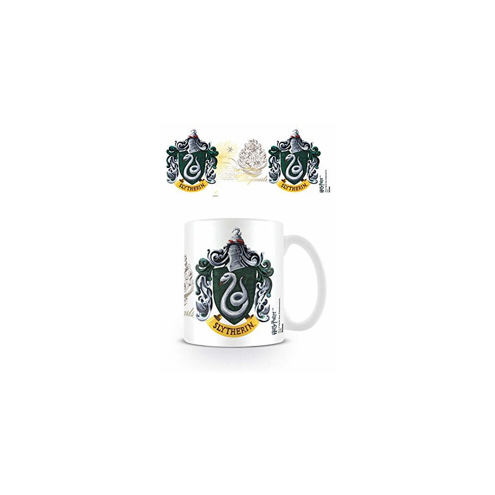 Harry Potter MG22059 "Slytherin Crest" Ceramic Mug - White