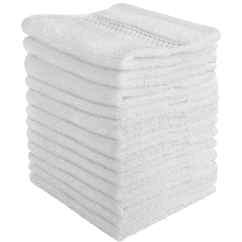 Utopia Towels Luxury Cotton Washcloth Towel Set (12 Pack, 30 x 30 cm) Multi-purpose Extra Soft Fingertip Towels, Highly Absorbent Face Cloths,...