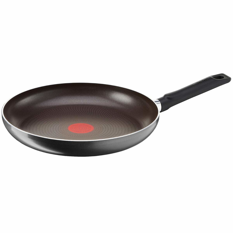 Tefal "Logics Frying Pan, Stainless Steel, Black, 28cm